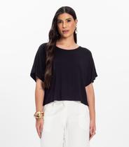 Blusa Feminina com Manga Morcego Rovitex Preto Blusa Feminina com Manga Morcego Rovitex Preto