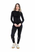 Blusa Feminina Com Proteção UV Manga Longa Com Dedeira
