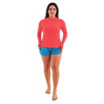 Blusa Feminina Com Proteção UV Manga Longa Com Dedeira