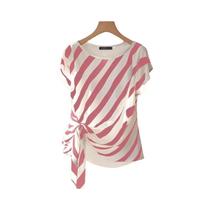 Blusa Feminina Coreana Estampada Listrada De Verão ZANZEA 2025 Manga Curta Casual Túnica Blusa Feminina Coreana Estampada Listrada De Verão ZANZEA 2025 Manga Curta Casual Túnica