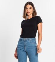 Blusa Feminina Cotton Leve Básica Rovitex Preto