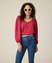 Blusa Feminina Crepe Manga Longa Princesa Marisa-74474