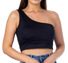 Blusa Feminina Cropedd Alça Mula Manca Modinha Verão