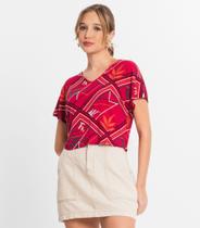 Blusa Feminina Cropped Gola V