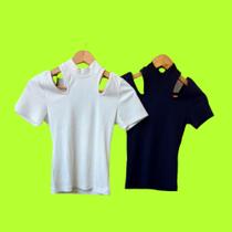 Blusa feminina cut out canelada verão beijo pintado Blusa feminina cut out canelada verão beijo pintado