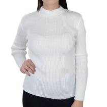 Blusa Feminina Darluam Tricot Cacharrel Branca - 003-U