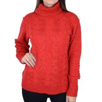Blusa Feminina Darluam Tricot Gola Fang Vermelha - 1134