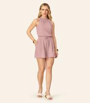 Blusa Feminina De Alça Malhão Maquinetado Endless Rosa