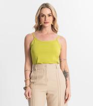 Blusa Feminina de Alças Básica Rovitex Verde Blusa Feminina de Alças Básica Rovitex Verde