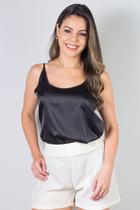 Blusa feminina de alcinha cetim 71103 Blusa feminina de alcinha cetim 71103