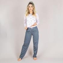 Blusa feminina de malha estampada variadas adulto