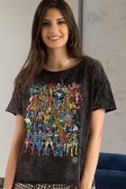 Blusa feminina de malha estampada variadas adulto