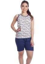 Blusa feminina de malha estampada variadas