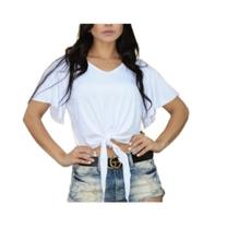 Blusa Feminina de Manga, Amarra na Frente Nozinho