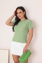 Blusa Feminina de Modal Verão Manga Curta Casual