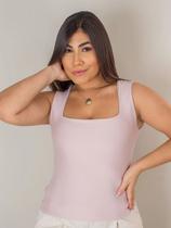 Blusa Feminina Decote Quadrado Reto Em Suplex Regata Feminina Alça Larga Com Decote Sensual Quadrado Blusa Feminina Decote Quadrado Reto Em Suplex Regata Feminina Alça Larga Com Decote Sensual Quadrado