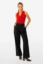 Blusa Feminina Decote Transpassado Em Viscose ENFIM Blusa Feminina Decote Transpassado Em Viscose ENFIM