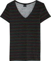 Blusa feminina decote v 100% algodão várias estampas p ao xgg malwee