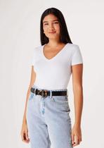 Blusa feminina decote v hering 4559 02tqn0a00s