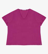 Blusa Feminina Decote V Viscose Secret Glam Roxo Blusa Feminina Decote V Viscose Secret Glam Roxo