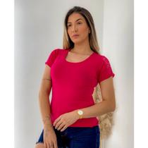 Blusa Feminina Detalhe de Renda