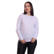 Blusa Feminina Dry Academia Camiseta Camisa Térmica Segunda Pele Esporte Manga Longa Praia Proteção Solar UV