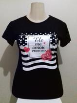 Blusa feminina "ELE ME AMOU PRIMEIRO", tamanho GG Blusa feminina "ELE ME AMOU PRIMEIRO", tamanho GG