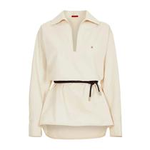Blusa Feminina Elegante - Manga Comprida, Decote V, Casual, Soltinha - Primavera/Verão