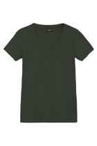 Blusa Feminina Em Cotton Essendi Verde Escuro