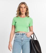 Blusa Feminina Em Cotton Leve Endless Verde