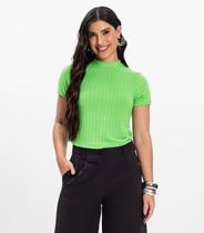 Blusa Feminina em Malha Delicate Infinita Cor Verde Blusa Feminina em Malha Delicate Infinita Cor Verde