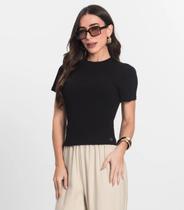 Blusa Feminina Em Ribana Endless Preto