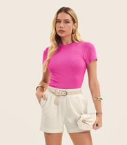Blusa Feminina Em Ribana Endless Rosa Blusa Feminina Em Ribana Endless Rosa