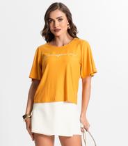 Blusa Feminina Em Visco Tricot Endless Amarelo