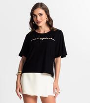 Blusa Feminina Em Visco Tricot Endless Preto