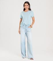 Blusa Feminina Em Viscose Infinita Cor Azul