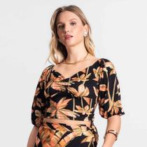 Blusa Feminina EndlessManga 3/4 Viscose Creponada Blusa Feminina EndlessManga 3/4 Viscose Creponada