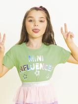 Blusa Feminina Estamapada Com Fóil Cativa Kids