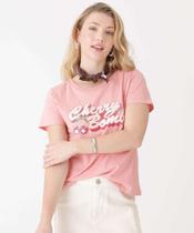 Blusa Feminina Estampa Cereja Manga Curta Marisa-07071
