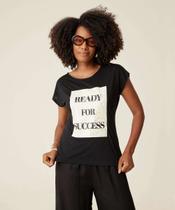 Blusa Feminina Estampa Frase Manga Curta Marisa-44044 Blusa Feminina Estampa Frase Manga Curta Marisa-44044