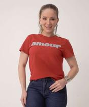 Blusa Feminina Estampa Frase Manga Curta Marisa-68075 Blusa Feminina Estampa Frase Manga Curta Marisa-68075