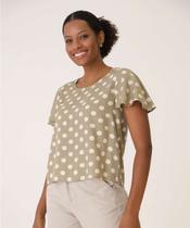 Blusa Feminina Estampa Poá Manga Curta Marisa-65002