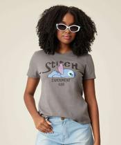 Blusa Feminina Estampa Stitch Manga Curta Disney-16210