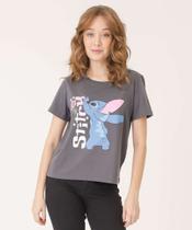 Blusa Feminina Estampa Stitch Manga Curta Disney-44293