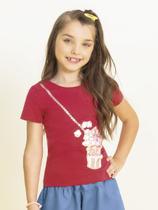 Blusa Feminina Estampada Com Fóil Cativa Kids