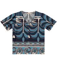 Blusa Feminina Estampada Endless Azul Blusa Feminina Estampada Endless Azul