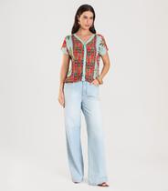 Blusa Feminina Estampada Infinita Cor Azul