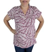 Blusa Feminina Estampada Manga Curta Conforto e Estilo para Todas as Ocasiões Blusa Feminina Estampada Manga Curta Conforto e Estilo para Todas as Ocasiões