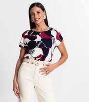 Blusa Feminina Estampada Rovitex Vermelho