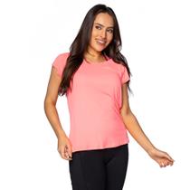 Blusa Feminina Estilo do Corpo de Poliamida Rosa Neon